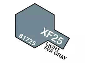 Tamiya XF-25 Light Sea Pilkas akriliniai matiniai modelių dažai, 10 ml