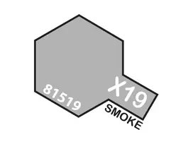 Tamiya X-19 Smoke akriliniai dažai 10 ml – dūmo atspalvis