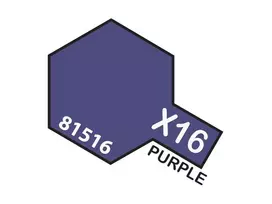 Tamiya X-16 Violetiniai blizgūs akriliniai dažai 10 ml