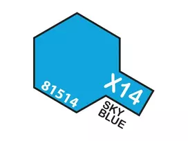 Tamiya X-14 Dangaus mėlyna akriliniai dažai 10 ml