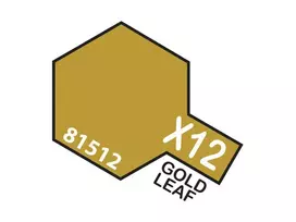 Tamiya X-12 Gold Leaf akriliniai dažai modeliams, 10 ml
