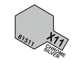 Tamiya X-11 Chromo sidabras akriliniai dažai 10 ml