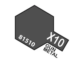 Tamiya X-10 Gun Metal akriliniai dažai, 10 ml