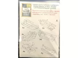 Wmc Models WMC LWS Landwasserschlepper faneros rėmas, lazeriu pjautas, 1:25