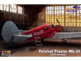 Dora Wings Percival Proctor Mk.III civilinis 1/48 – plastikinis lėktuvo modelis