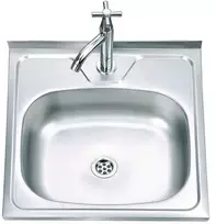 Nerūdijančio plieno plautuvė D5050A uždedama su sifonu 0.6 mm