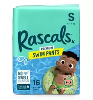Rascal And Friends RASCALS maudymosi sauskelnės-kelnaitės COCOMELON, S dydis, 6-11 kg., 16 vnt., 93717