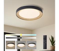 Brilagi - dimeriuojamas LED lubų šviestuvas NEXO LED/48W/230V 3000-6000K juodas, skersmuo 43 cm + su nuotoliniu pultu