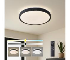 Brilagi - reguliuojamas LED lubinis šviestuvas CORVO LED/72W/230V 3000-6000K juodas skersmuo 50 cm + nuotolinio valdymo pultas