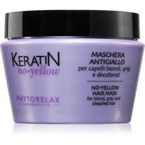 Phytorelax Laboratories Keratin No-Yellow kaukė geltoniems atspalviams neutralizuoti šviesiems ir žiliems plaukams 250 ml