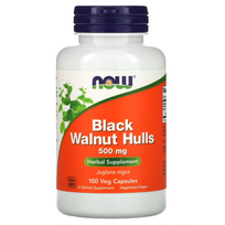Maisto Papildas Black Walnut Hulls 500mg 100 kapsulių