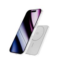 Epico UltraPack Slim EM55 Qi2 (25W) MagSafe Compatible Wireless Powerbank (5 000 mAh) - Silver