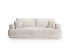 Sofa lova su patalynės dėže, Ella, 3 sėdimos vietos, 253x108x94, smėlio spalvos