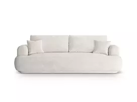 Sofa lova su patalynės dėže, Ella, 3 sėdimos vietos, 253x108x94, šviesiai smėlio spalvos
