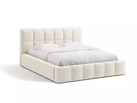 Velvet Storage Bed With Headboard, "Bellis", 200x220x100 Made in Europe