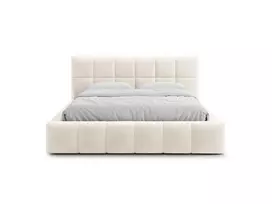 Velvet Storage Bed With Headboard, "Bellis", 180x220x100 Made in Europe