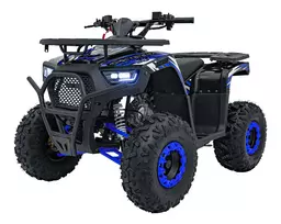 125CC DISCOVERER Blue Petrol Quad Bike