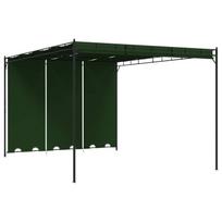 Pavėsinė 4 x 3 x 2,3 m Žalia Poliesteris ir plienas