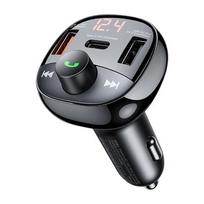 Remax RCC331 Car Charger & FM Transmitter (2xUSB + Type-C)