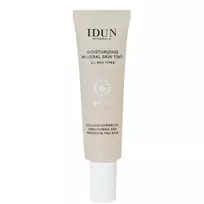 IDUN Minerals drėkinamasis veido kremas su atspalviu SPF 30, Tan Nr. 1414, 27 ml