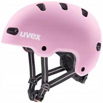 UVEX Kid 4 55–58 cm – vaikiškas dviračių šalmas Strawberry Matt