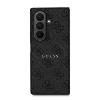 GUESS Colored Ring Magnetic phone case with stand for Samsung Galaxy Z Fold 7, black