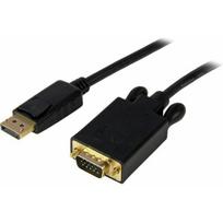 Kabel StarTech DisplayPort - D-Sub (VGA) 0.9m Black (DP2VGAMM3B) | DP2VGAMM3B | 0065030852456