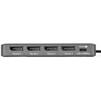 Stotis/replikatorius StarTech STARTECH.COM USB-C darbastalio stotims su 4 monitoriais Adapteris 4K 60Hz DisplayPort 140W PD Passthrough USB klaviatūrai ir pelėi TAA | QUAD-USB-DP-ADAPT | 0065030915908