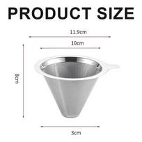Accessories for coffee machines,Coffee filter stainless steel coffee pot drip filter cup coffee leak-free filter paper filter,M