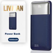 Atsarginis maitinimo šaltinis ("Power Bank") LIVMAN RPP-5 - greito įkrovimo išorinė baterija su dviem išėjimais, 10000mAh, 22,5W