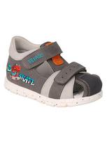 Boys' Skate grey Befado sanadals, 30
