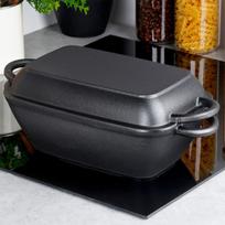 Ketaus keptuvės 2 in 1 CAST LINE 35 l / 15 l juodos spalvos 375x195x5 cm Orion