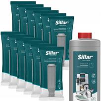 12 Sillar filtrų rinkinys su kalkių šalinimo priemone, suderinami su „Krups“ / „Nivona“ pakaitalais.