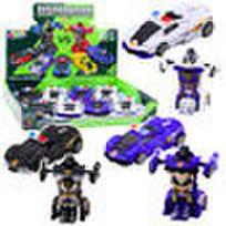 Automatinis robotas 2in1 policijos automobilis