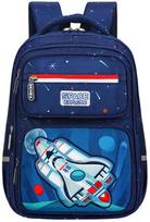 Tamsiai mėlyna vaikiška mokyklinė kuprinė Rocket Space 20 l, 41 cm