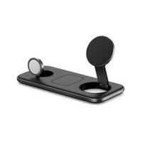 Qi2 belaida įkroviklis iPhone, AirPods ir Apple Watch Satechi Juodas