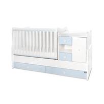Transformuojama vaikiška lovytė Lorelli MiniMAX New, 60x120/72x190 cm, balta/melsva