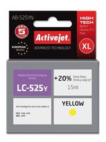 Kasetė lazeriniui spausdintuvui Activejet geltonas rašalas Brother Lc525y, 15ml, Xl talpa