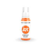 Clear Orange 17ml 3rd Gen Acrylics AK Interactive - AK11218