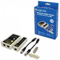 Kabelių testeris LogiLink jungtimsRJ45/RJ11/RJ12  and  BNC su nuotoliniu valdymu