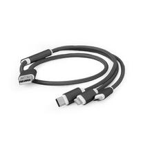 GEMBIRD CC-USB2-AM31-1M USB charging combo 3-in-1 cable black 1m