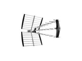 TV Antena eSTAR T-1115 UHF Triplex LTE Juoda
