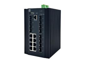 LevelOne 20-Port L2 Plus Managed Industrial Switch, 8 x 1GbE RJ45, 8 x 1GbE SFP, 4 x 1/2.5GbE SFP, DIN-Rail, -40°C to 80°C | 514897  | 4015867239278