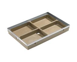 Vonelė su cinkuotojo plieno briauna Aco Vario 00398, polimerbetonis, cinkuotasis plienas, 60 cm x 40 cm