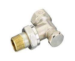 Vožtuvas radiatoriams Danfoss, uždaromasis/kampinis, 1/2 colio - išorinis sriegis, 1/2 colio - vidinis sriegis