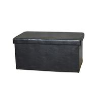 Pufas Domoletti XYF634B, juoda sp., 76.5 cm x 40.5 cm x 40.5 cm