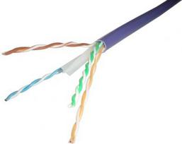 Kabelis UTP Cat6 LSOH 4x2x0.5 purple 100-071 | 9685223814341
