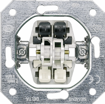 2 klavišų jungiklio mechanizmas Delta Line 5TA2155 | 4001869038155