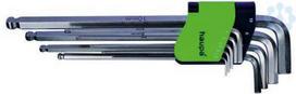 Allen key set ball-end 1,5-10; 9 pieces, extra long 100965 | 4011923586928