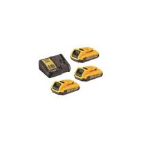 DCB115D3 DeWALT 18V baterijų ir kroviklio rinkinys (3x2.0 Ah)